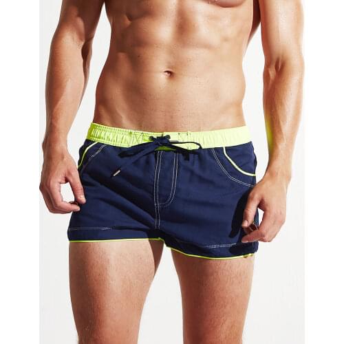 New men sport beach shorts free pants of cultivate ones morality beach shorts Color matching speed dry beach shorts