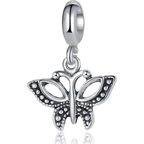 New Original Alloy Bead Ethnic Style Butterfly Creative Animal Bohemia Fit Pandora Bracelet Bangle Necklace DIY Women Jewelry