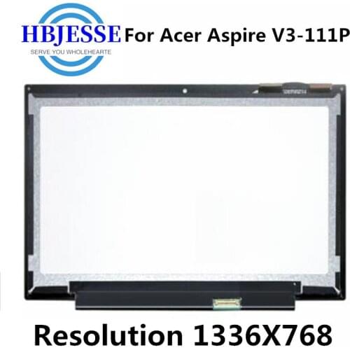 Original 11.6'' LCD Touch Screen Digitizer Laptop Assembly B116XTN02.3 For Acer Aspire V3-111P V3-112P 1366x768
