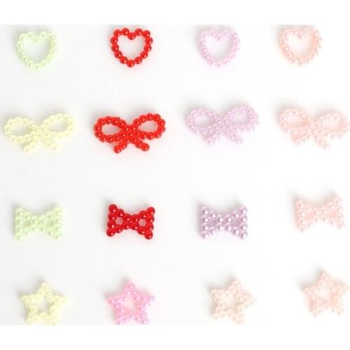 Approx 100pcs/bag ABS Imitation Pearl Beads Plastic For DIY Jewelry Craft Decoration/Random Mixed