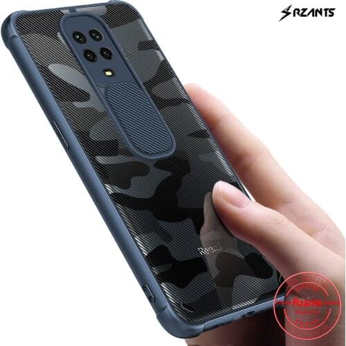 Rzants For Xiaomi Redmi Note 9S Redmi Note 9 Pro Case Soft [Camouflage Lens] Air Bag Conor Shockproof Slim Half Clear Cover