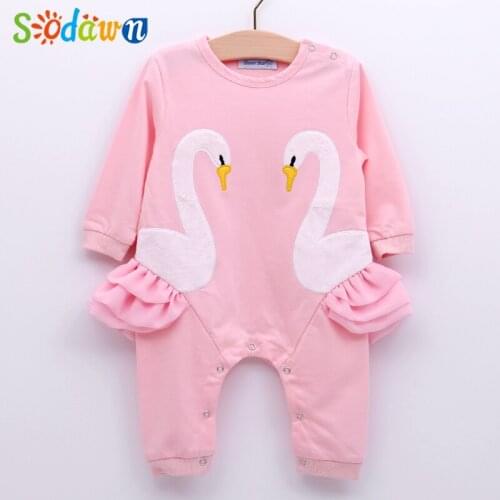 Sodawn Spring Autumn Clothes For Newborns Baby Girl Clothes Jumpsuit For Kids Boy Animal Pattern 3D Decoration