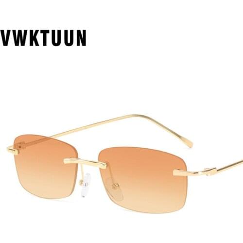 VWKTUUN Square Sunglasses Women Vintage Colorful Gradient Glasses Women UV400 Driving Driver Shades Square Sun glasses
