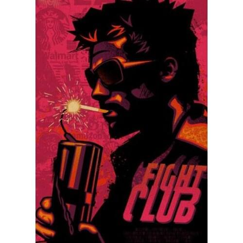 Lot style Choose fight club Movie Art print Silk poster Home Wall Decor