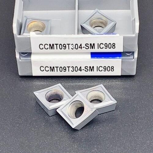 Carbide insert CCMT09T304-SM IC907/IC908 CCMT09T308-SM IC907/IC908 Internal turning tool CNC lathe parts tool turning tool
