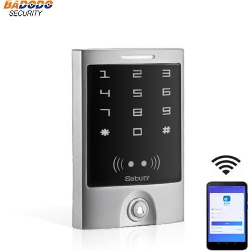 IP65 waterproof WiFi APP remote control Metal Standalone touch keypad Access Controller Reader support 125KHz EM ID card