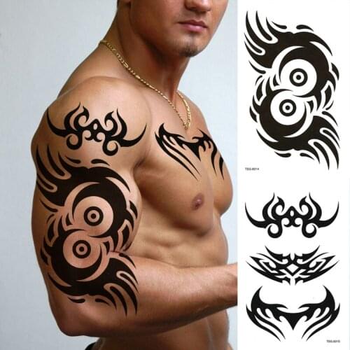 Waterproof Temporary Tattoo Sticker Geometric phoenix Fashion Tattoos For women men Body Art Totem Fake Tatoo