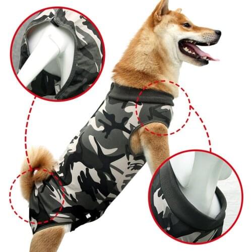 Breathable Pet Recovery Suit Dog Cat Sterilization Suit Anti-Licking Surgery Recovery Vest Pet Care Clothes For Small Large Dogs