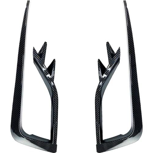 1 Pair Car Front Fog Lamp Eyebrow Wind Knife Eyelid Cover Frame ​for Golf MK7.5 2017-2020 Fog Light Eyebrow