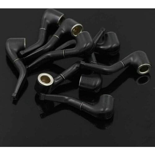 1pcs Novelty All Black Pipe Cigarette Accessory Cleanable Reusable Smoke Filter Circulating Type Metal Filter Tip