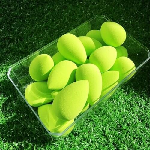1Pc Water Drop Shape Cosmetic Puff Green Makeup Sponge Blending Face Flawle Foundation Cream Blending Cosmetic Powder Puff