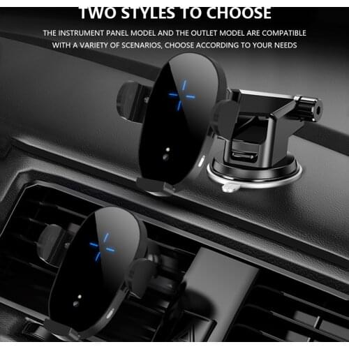 15W Qi Car Wireless Charger for iPhone 12 Pro Max Mini 11 Samsung S10 Magnetic Suction Fast Charging Air Vent Mount Phone Holder
