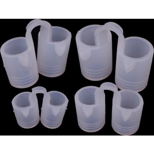 4PCS/Pack Snore Stopper Aid Anti Snoring Breathe Easy Sleep Nose Clip Nasal Dilators Device Congestion Aid No Strips Cones