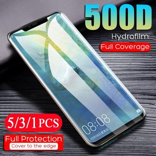 5/3/1Pcs soft full cover film for huawei mate 20 20x 30 pro lite hydrogel film screen protector Not Glass protective smartphone
