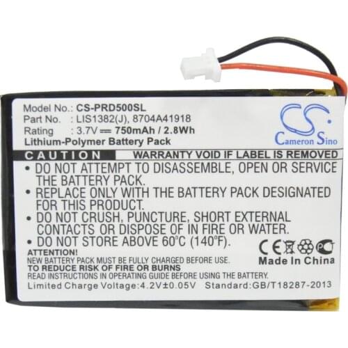 Cameron Sino 750mAh Battery LIS1382(J) for Sony Portable Reader PRS-500, PRS-505,PRS-700BC, if PRS-505, Please check the version