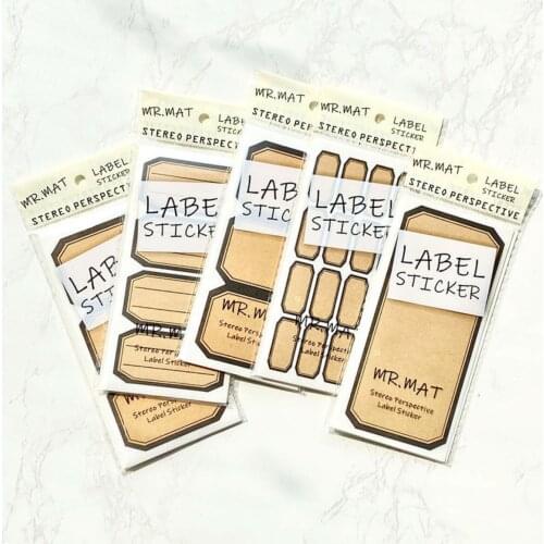 Recalling the past Series Vintage Writable Paper Stickers Decoration DIY Album Diary Scrapbooking Label Stationery Stickers