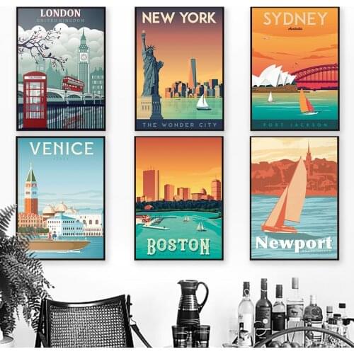 Diy Full Square/Round Diamond Embroidery Paris London New York Tokyo China Retro Cityscape 5d Diamond Painting Mosaic Home Decor