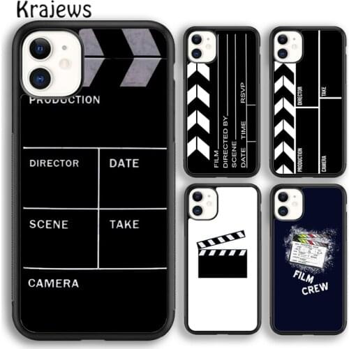 Krajews Film Movie Clapperboard Clapper Board Phone Case For iPhone 5s 6s 7 8 plus X XS XR 11 12 pro max Samsung S7 S8 S9 S10