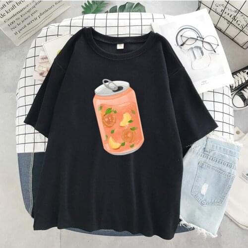 Oversized Tshirt Ullzang Peach Anime T-shirt Women 90s Graphic tees T Shirt Fashion Streetwear Summer Tshirt y2k tops Female