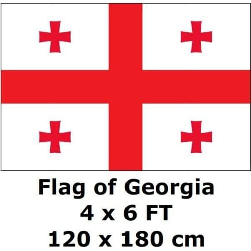Georgia Flag 120 x 180 cm 100D Polyester Georgian Flags And Banners National Flag Country Banner Home Decor