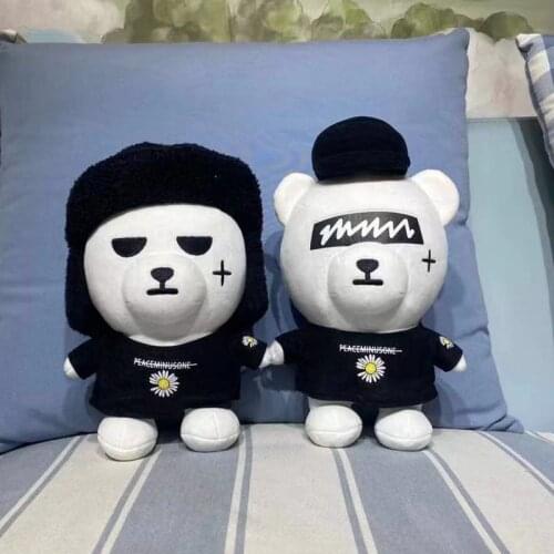 Kawaii Korea GD Bear Plush Doll Cartoon Animal Plush Toy Cute Daisy Bear Pillow Room Decor Baby Sleep Comfort Toy Gift for Girls