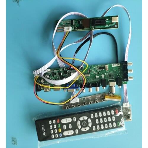 Kit For B150XG01 V7/B150XG01 V8 30pin 15" remote HDMI 1024X768 Controller Digital VGA CCFL TV USB AV LCD DVB-C DVB-T board Panel