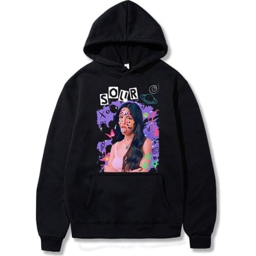 2021 Hot Sale hip pop Anime Olivia Rodrigo Comfortable Clothes Classic Casual Design Oversize Fashion Long Sleeve Cotton Hoodies