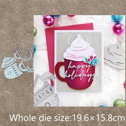XLDesign Craft Metal Cutting Dies stencil mold Christmas Mug decoration scrapbook Album Paper Card Craft Embossing die cuts
