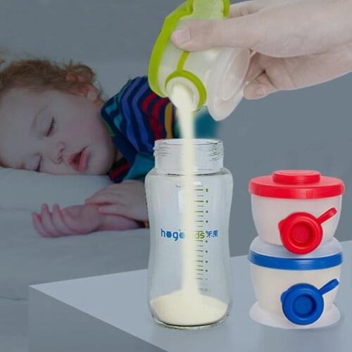 Fashion Baby Independent three-layer milk powder box wholesale Newborn large capacity removable sealed milk powder storage box