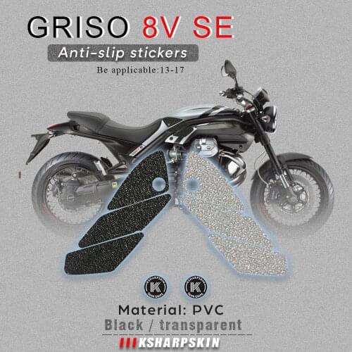 Motorcycle tank grip fuel tank traction pad side knee grip friction protector sticker for MOTO GUZZI 13-17 GRISO 8V SE