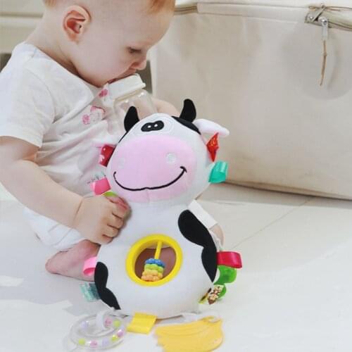 New Toddlers Musical Toys Baby Rattles Mobile Stroller Toy Plush Cartoon Newborn Educational Toys Baby Toys