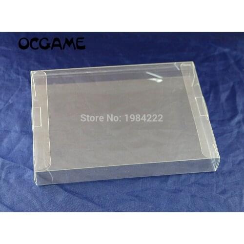 OCGAME Clear transparent 8-bit NES Game Box CIB games plastic PET for NES Protector Case game boxes High Quality 5pcs/lot