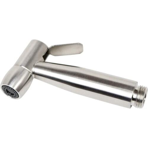 Rounded Bidet Sprayer Head Only, Stainless Steel Brushed Nickel Diaper Sprayer Bidet Head-B