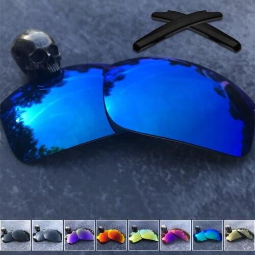 Firtox True Polarized Replacement Lenses and Black Ear Socks for-Oakley Bottle Rocket OO9164 Sunglass - Multiple Opts