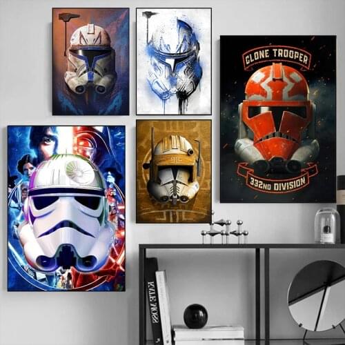 Imperial Stormtrooper Movie Canvas Paintings Star Wars Posters and Prints Wall Art Pictures for Living Kid Room Home Decoration