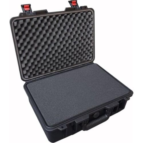 460x345x175mm plastic toolbox moisture-proof shockproof waterproof instrument box safety case equipment case with pre-cut foam