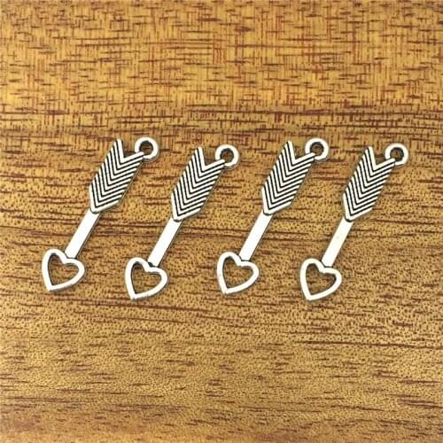 20pcs charm love heart-shaped alloy 30*7mm pendant alloy DIY made pendant, fashion pendant alloy