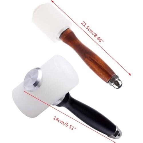 Handmade Leather Carving Hammer DIY Craft Cowhide Punch Cutting Tool Hammer HX6D