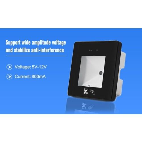 High recognition Wiegand26/34, RS232,USB,RS485,TTL QR Code 2D Scanner Access EM/Mifare card Reader HM20