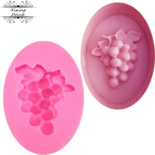 Grape shape silicone mold soap soft candy Candle Mold sugar craft tool mold cake decoration silicone mold