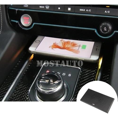 The Phone With QI Wireless Charging For Jaguar F-PACE XF XE Wireless Car Charger Wireless Phone Charging Pad 2016-2021