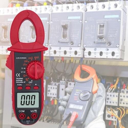 UA3268A Current Digital Clamp Meter Compact Back Light Lightweight Full Protection Clamp Multimeter for Electric Industry