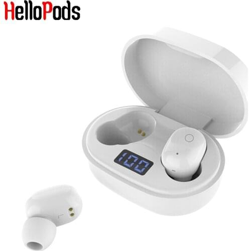 HelloPods P15 TWS Earphones 5.0 Bluetooth Wireless Headphone Mini Bass Stereo Sound Earbuds In Ear Airdots for Xiaomi Redmi