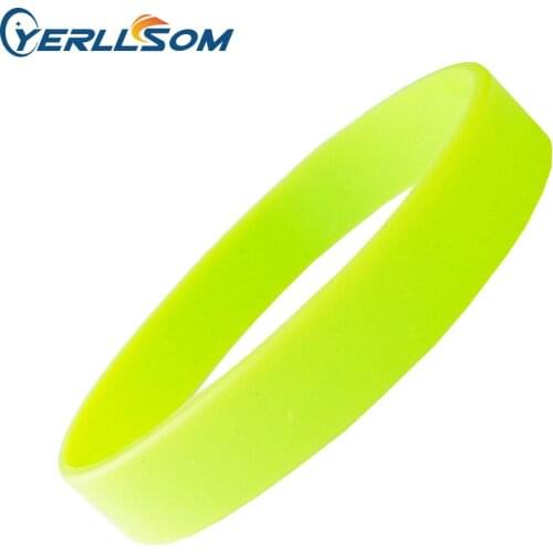 YERLLSOM 100pcs/Lot High Quality Customized Blank Silicone Bracelets For Gifts B041501