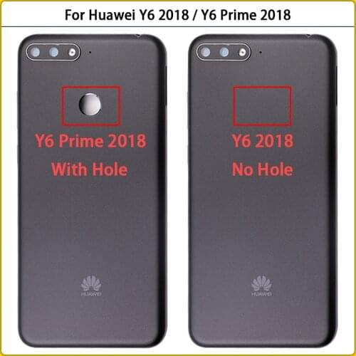 5.7“ For Huawei Y6 2018 ATU-L21 ATU-L22 Back Battery Cover Plastic Rear Door Housing Case Y6 Prime 2018 Battery Cover Replace