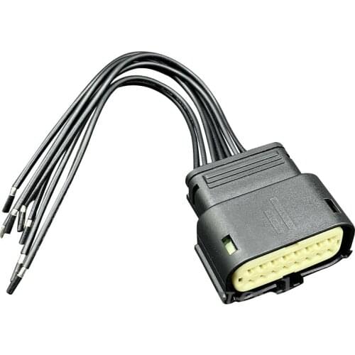 16pin 7-Wire Car LED Headlight Connector Pigtail Harness Accessories Fit For Ford F-150 Expedition