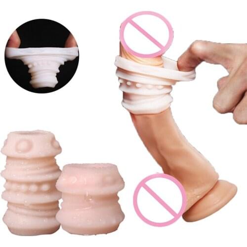2pcs Penis Rings Penis Foreskin Sleeve Extender Cock Ring Sex Lasting Product for Men Delay Ring Glans Protection Ring Sex Shop