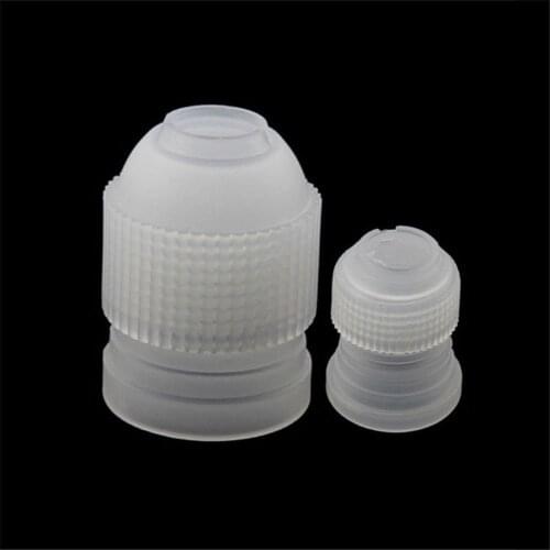 2Pcs/Set Cream Nozzle Coupler Icing Piping Bag Converter Dessert Decorators Nozzle Adaptor for Cupcake Cake Decorating Tools