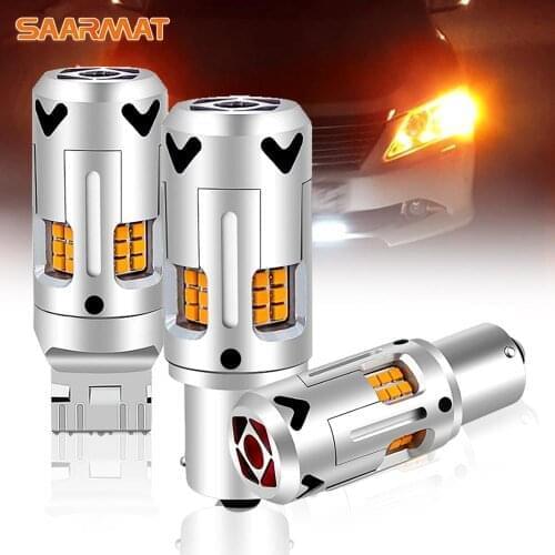 2pcs Plug&play CANbus LED Car turn signal amber No Hyper flash For Seat Leon 1 2 3 NK1 MK2 MK3 1M 1P 5F (1999-2018)