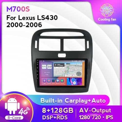 9 inch For Lexus LS430 2001-2006 IPS Touch Screen Android 11 Car Stereo BT Wifi eight core Autoradio GPS Navigation FM SWC